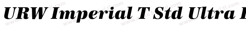 URW Imperial T Std Ultra Bold Wide字体转换